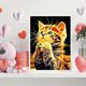 thumbnail image 5 of Cuadros Decorativos Pintura al óleo por números Lindo gato Lienzo Obra de arte Salón Imagen Decoración Kit JShteea Nuevos Originales, 5 of 8