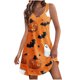 thumbnail image 1 of Vestido de Verano para las Mujeres Impresión de la Moda Bolsillo sin Mangas Cuello en V, Vestido Casual para la Playa Y Diario, 1 of 5