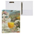 thumbnail image 3 of 3 Ring Binder 1.5 inch Round Rings with Interior Pockets Binders Organizer Office School 1Pack Ragdoll Cat Lunch Break, 3 of 10