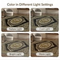 thumbnail image 7 of ODIKA Key Border Round Glam Sparkle Shimmer Sunburst Greek Symmetrical Refined Non-Slip Chair-Friendly for Dining Room, Basement, Large Office, 7 of 7