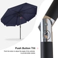thumbnail image 3 of MASTERCANOPY 9ft Valance Patio Market Umbrella with Tilt and Crank, Navy Blue, 3 of 6