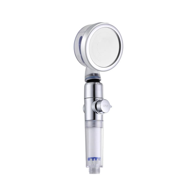 Rociador de filtro desmontable de plástico de cabezal de ducha de 20 mm con aumento de presión de cabezal de ducha para el hogar, blanco plateado kenally HA005321-01