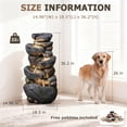 thumbnail image 2 of 36.2''Tall Rock Outdoor Water Fountain, 5 Tiers Cascading Natural Outdoor Fountains and Waterfalls with LED Lights, Water Feature for Garden, Patio, Deck, Backyard Decor, 2 of 9