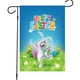 thumbnail image 1 of feliz pascua conejito arpillera jardín bandera huevos vacaciones Adepaton CPB-US-DYP61-3, 1 of 5