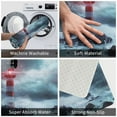 thumbnail image 4 of Bathroom Rugs Non Slip Washable - Lighthouse in a Stormy Sea Kitchen Mats for Floor, Area Rugs for Entryway Rugs Indoor, Laundry Bathroom Room Door Rug with Rubber Backing 20x31.5in, 4 of 8