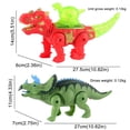 thumbnail image 2 of Cuerda musical eléctrica emisora de luz de juguete con forma de dinosaurio que camina, 2 of 2
