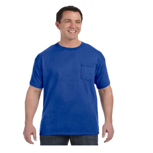 Hanes - T-Shirt à Poche Authentique