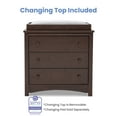 thumbnail image 6 of Delta Children Perry 3 Drawer Dresser with Changing Top and Interlocking Drawers, Walnut Espresso, 6 of 14