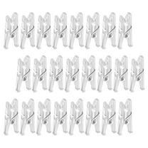 PTOOTP 100pcs Plastic Clothes Pins for Hanging Laundry and Crafts, Small Clothespins Set
