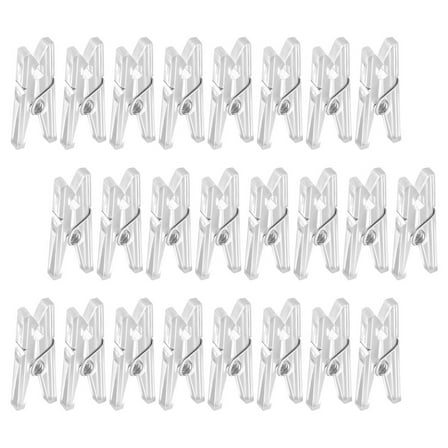 CATIEBYE Catiebye White Mini Plastic and Metal Clips for Home and Office Use 100pcs