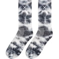 thumbnail image 4 of ODD SOX – Basix Unisex Crew Socks – Tie Dye Storm – Medium – Soft Cotton Blend Ribbed Crew,, 4 of 6