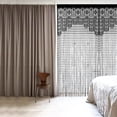 thumbnail image 4 of Triani Macrame Lace Door String Curtain 3.2*6.56Ft Bohemian Privacy Room Divider Curtains for Bedroom Closet Door Drapes Decorations Hanging Panels Wall Closet Curtains(Black), 4 of 7