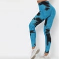 thumbnail image 5 of SONXAHE Women's Tie Dye Textured Leggings High Rise Slim Cut Daily Gym Training Pants, 5 of 7