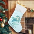 thumbnail image 5 of Blue Mermaid Sale Christmas Stockings, Christmas Presonalized Large Stocking Sock, Set of 2 Xmas Party Winter Decor Candy Bag Family Holiday Gift, 17.7 Inch, 5 of 7