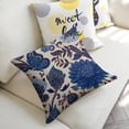 thumbnail image 5 of flower butterfly pattern Linen toss pillowcase decoration pillowcase gifting preferred 18x18 inch cushion cover 4 sets sofa pillowcase sofa bedroom living room car, 5 of 8