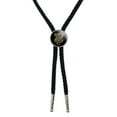 thumbnail image 1 of Fire Snake and Skull Biker Motorcycle Flames Racing Western Southwest Cowboy Necktie Bow Bolo Tie, 1 of 4