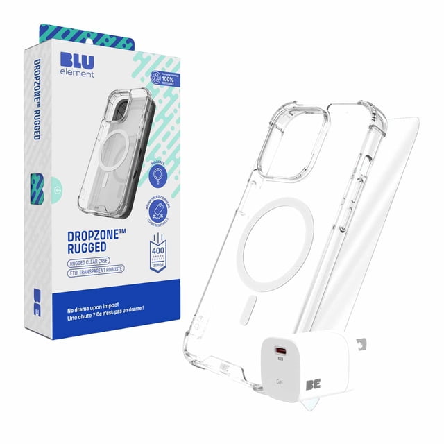 Blu Element Ensemble Protection Totale MagSafe pour iPhone 17e/16e/14/13