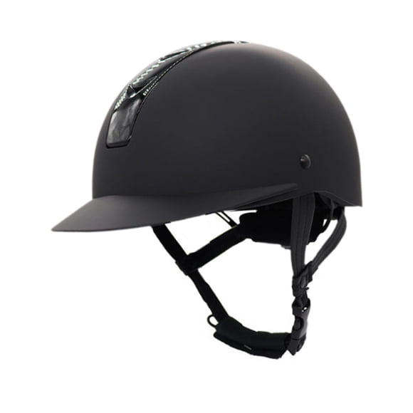 Casco Ecuestre perfecl Equipo de Protección Ligero de Verano M Negro