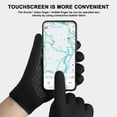 thumbnail image 6 of Lksixu Winter Gloves for Women/Men - Cold-Resistant Full Finger Black Gloves with Fleece Interior Waterproof Non-Slip Palm Design Touch Screens Sensitive Mittens Christmas Gifts Glove for Cold Weather, 6 of 7
