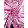 thumbnail image 4 of Minerva Metallic Activewear Lycra Stretch Knit Fabric Rose Pink - per yard, 4 of 7