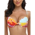 thumbnail image 3 of RELLECIGA Haut de Bikini Rehausseur pour Femme, devant Torsadé, Maillot de Bain à Armatures, 3 of 7