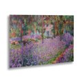 thumbnail image 2 of Claude Monet 'The Artist'S Garden At Giverny' Floating Brushed Aluminum Art, 2 of 4
