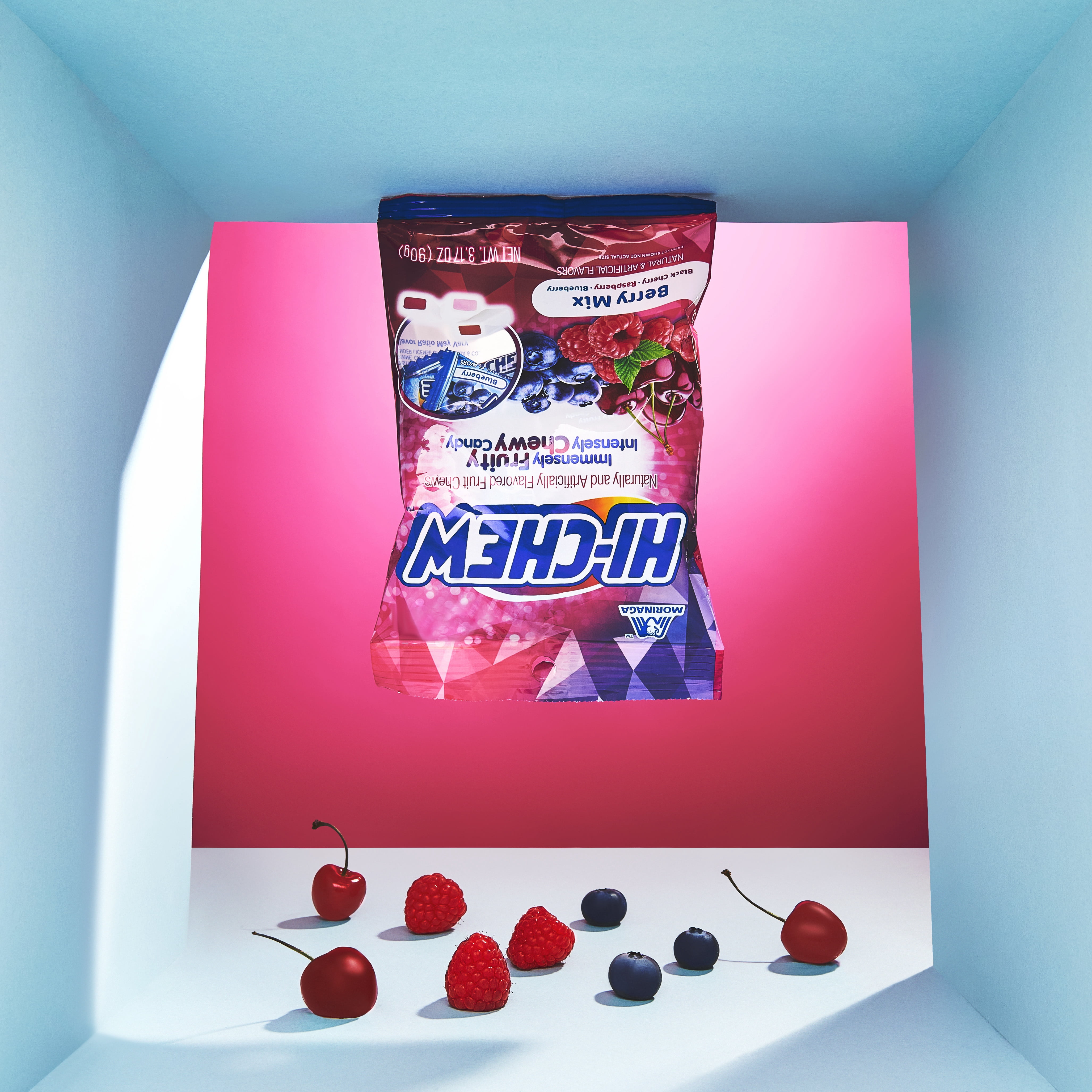 HI-CHEW Berry Mix, Pack of 6 Bags, 3.17oz each - Blackberry Cherry Raspberry, Unique Fun Soft & Chewy Candy - Immensely Juicy Fruity Candy Flavors, Individually Wrapped for Sharing