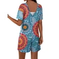 thumbnail image 2 of Anygrew Rompers for Women Casual Short Sleeve Oversized Athletic Workout Reversible Hot Shot Tee Romper Deep Pockets, 2 of 6