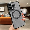 thumbnail image 2 of iPhone 13 Pro 6.1" Magnetic Glitter Case, [Compatible with Magsafe] Cute Luxury Plating Bling Clear Phone Case, Full Camera Lens Protector Anti-Scratch Shockproof Protective Case-Black, 2 of 12