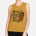 thumbnail image 2 of Dead Inside but Spiced Women's Muscle Tank Medium Antique Gold, 2 of 5