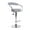 Grey, variant on Heavenly Collection Adjustable Stool with stainless steel base SET OF 3