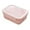 #03 Pink【1x Lunch Box】, variant on SouMaox Portable Bento Box Divided Storage Food Container Leak-Resistant Meal Organizer Microwave Friendly Prep Case for Office Picnic Travel