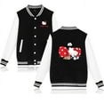 thumbnail image 3 of Chaqueta bomber de Hello Kitty para mujer y hombre, chaqueta de béisbol de otoño, abrigo de estudiante, ropa de calle, chaqueta bomber de estilo universitario de estilo Harajuku, 3 of 5
