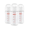 thumbnail image 1 of Pigeon - Glass Bottle 8oz (3-Pack) with M Nipple 3M+, 1 of 5