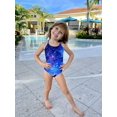 thumbnail image 5 of Youmei Girls One Piece Swimsuits Quick Dry Beach Swimwear Bathing Suit 3-12 Years, 5 of 7
