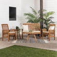 thumbnail image 2 of 5-Piece Solid Acacia Wood Outdoor Conversation Set in Brown, 2 of 6