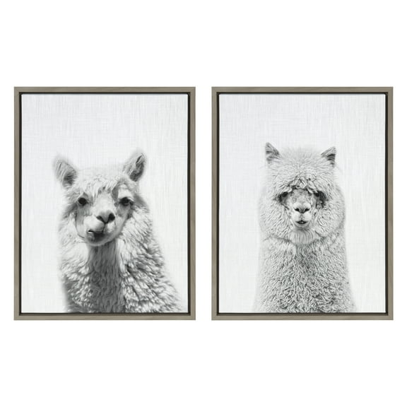 Kate and Laurel Animals/Insects Framed Canvas Art Prints, 18 in x 24 in, 2-Pieces, by Simon Te Of Tai