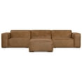 thumbnail image 5 of Rex 3-Seater Modular Sofa and Ottoman Set in Genuine Leather, 5 of 23