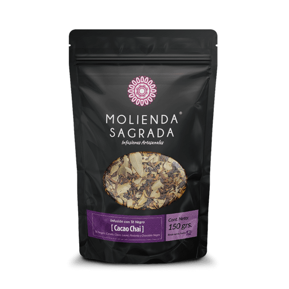 Té Negro Cacao Chai 150 gr Molienda Sagrada