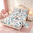 thumbnail image 2 of Manfei Kawaii Goat Bed Sheets 4-Piece,Floral Animal Full Size Sheets,1 Flat Sheet,1 Fitted Sheet and 2 Pillowcases, 2 of 6