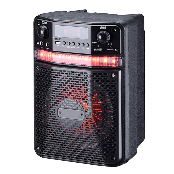 Pyle PWMA447BT Portable Karaoke Speaker System PA Loudspeaker with