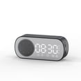 thumbnail image 1 of Multifunktionell Smart FM-radio Bluetooth högtalare Väckarklocka Spegelklocka (svart), 1 of 5
