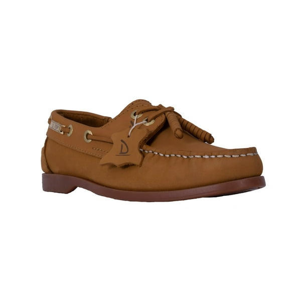 Zapato estilo Top Sailer, piel genuina, náutico, proceso artesanal, color honey talla 22 Top Sailer Clásico, náutico, casual