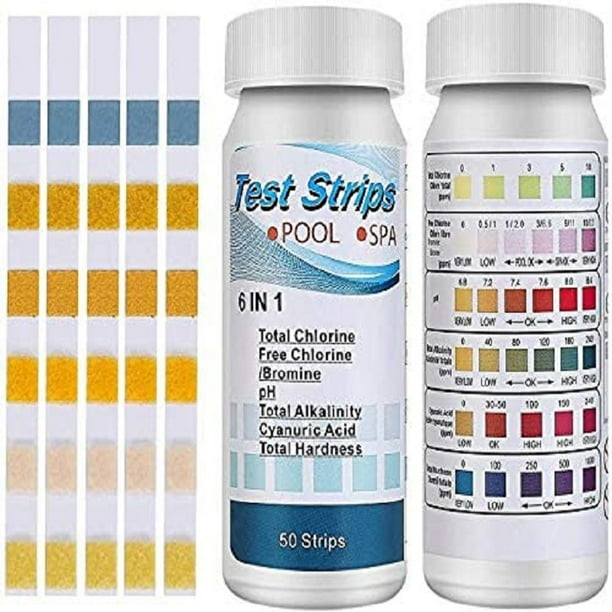 6 in 1 Water Quality Test Strip Swimming Pool Aquarium Fish Tank Test