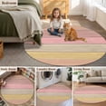 thumbnail image 2 of Round Rug 3ft Area Rug, Pink Yellow Brown Wood Grain Area Rugs for Living Room Bedroom, Vintage Wood Board Floor Mat Non-Slip Non-Shedding Carpet Indoor Accent Rugs, 2 of 9
