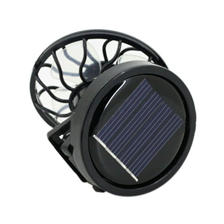 

Jikolililili Portable Clip On Solar Cell Fan Sun Power Energy Panel Cooling Summer Cooler Home Supplies on Clearance