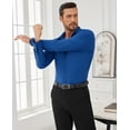 thumbnail image 6 of Youclos Long Sleeve 4-Way Stretch Dress Shirts for Men Button Down Shirt Muscle Fit, 6 of 6
