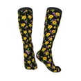 thumbnail image 4 of Daiia Sports Socks Daisies Flowers Printed Novelty Crew Socks for Men Women Knee High Socks Cotton Socks Soft & Breathable Support Unisex Socks, 4 of 9