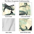 thumbnail image 4 of luoweisi Men's Beach Shorts Quick Dry Swim Trunks with Mesh Lining Whale XL, 4 of 5