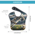 thumbnail image 4 of Susaid Astronaut Soccer Field Print Bibs for Babies Toddlers Adjustable Waterproof Free Soft Durable Bibs for eating with Large Pocket Food Catcher, 4 of 8